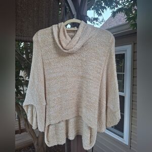 Cozy Cream Oatmeal  Women's Sweater M